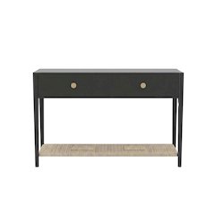 Cleo Console Table, Charcoal Gray