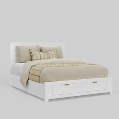 Carmel Eastern King Storage Bed, White