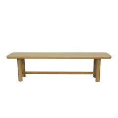 Hudson Dining Bench, Light Oak