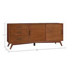 Flynn Large TV Console, Acorn