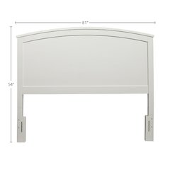 Baker Standard King Headboard Only, White