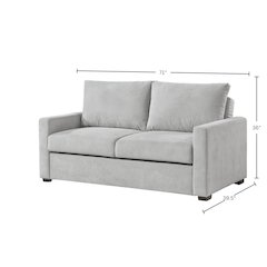 Dena Sleeper Sofa, Light Grey
