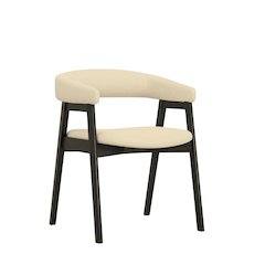 Cove Curved Back Chairs, Vintage Black (Set of 2)