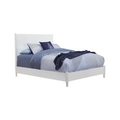 Tranquility Full Panel Bed, White