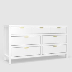 Carmel 7 Drawer Dresser, White