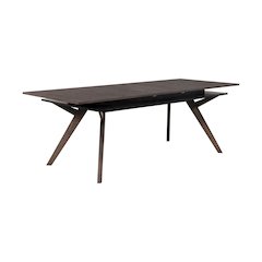 Lennox Rectangular Extension Dining Table, Dark Tobacco