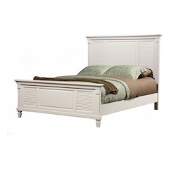 Winchester Queen Shutter Pannel Bed, White