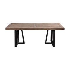 Prairie Rectangular Dining Table, Natural/Black