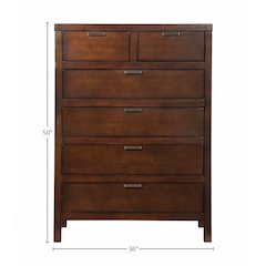 Carmel 6 Drawer Chest, Cappuccino