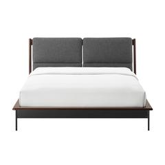 Park Avenue King Platform Bed with Fabric, Ruby