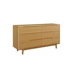 Currant Six Drawer Double Dresser, Caramelized