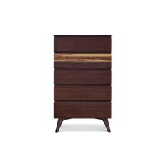 Azara Five Drawer High Chest, Sable