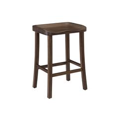 Tulip Counter Height Stool, Black Walnut, (Set of 2)