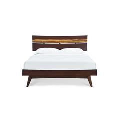 Azara California King Platform Bed, Sable
