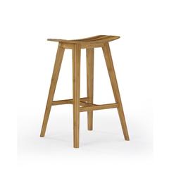 Tigris Counter Height Stool, Caramelized With Exotic Tiger Inlay, (Set of 2)
