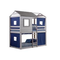 Deer Blind Bunk Loft W/Blue Tent