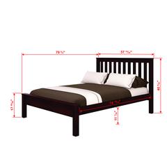 Full Contempo Bed W/Dual Under Bed Drawers