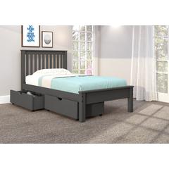 Twin Contempo Bed W/Dual Under Bed Drawers