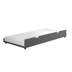 Twin Trundle Bed Grey Finish