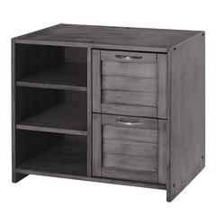 Louver 2 Drawer Chest/Shelves (Rta)