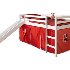 TENT BED WHITE W/RED TENT KIT