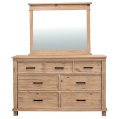 Glacier Point Dresser & Mirror, Golden Java Finish