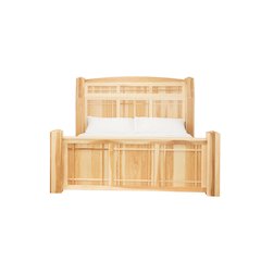 Amish Highlands King Arch Panel Bed, Natural