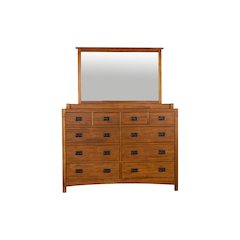 Mission Hill Dresser & Mirror, Harvest