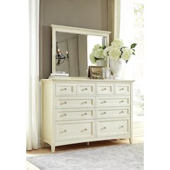 Northlake Dresser & Mirror, White Linen