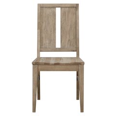 Casual Loft Panel Back Chair with Wood Seat (2 pack), Roasted Hazelnut