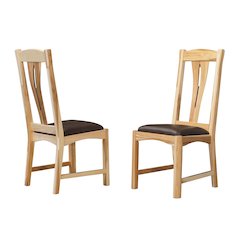 Cattail Bungalow Comfort Side Chair, Natural Finish