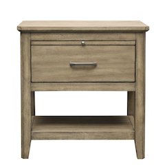 Geo Heights Nightstand, Butterscotch