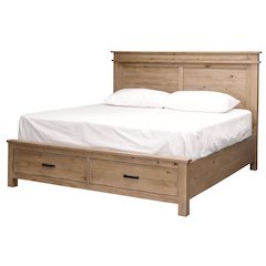 Glacier Point California King Storage Bed, Golden Java Finish