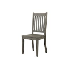 Huron Slatback Side Chair, Distressed Grey Finish(Set of 2)