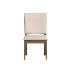 Leucadia Ladderback Side Chair with Upholstered Seat (2 pack), Toasted Java