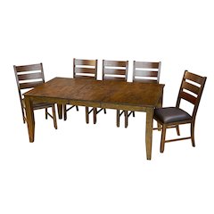 Mason 54" - 72" Rectangular Leg Table with (1) 18" Butterfly Leaf, Mango