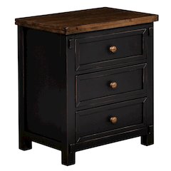 Stormy Ridge Nightstand, Chicory / Black