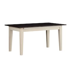 Toluca 61.25" - 133.25" Rectangular Leg Table with (3) 24" Self-Storing Leaves