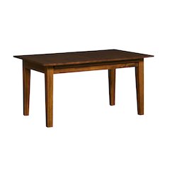 Toluca 61.25" - 133.25" Rectangular Leg Table with (3) 24" Self-Storing Leaves