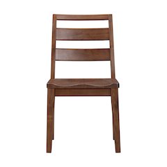 Voss Ladderback Upholstered Side Chair (2 pack), Sable
