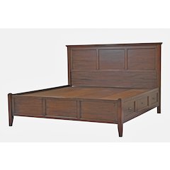 Westlake Queen Storage Bed, Cherry Brown Finish