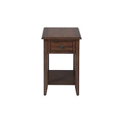 Medium Brown Chairside Table