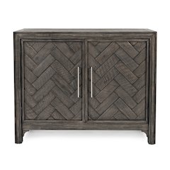 Gramercy Mid-Century Modern Chevron Two Door 40" Accent Chest