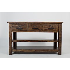 Cannon Valley Distressed Industrial 50" Sofa Table