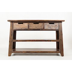 Painted Canyon Rustic Solid Acacia 50" Sofa Table