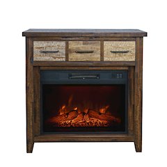 Painted Canyon Rustic 32" Electric Fireplace Console TV Stand