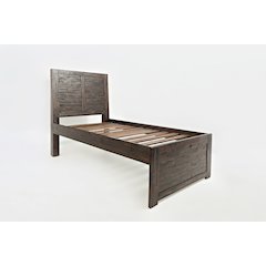 Jackson Lodge Rustic Distressed Acacia Twin Panel Bed