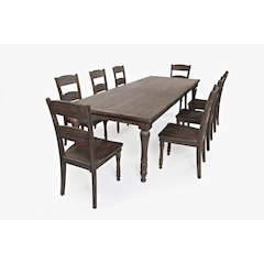 Madison County Reclaimed Pine 106" Farmhouse Nine-Piece Dining Set