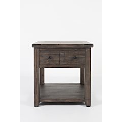 Madison County Rustic Reclaimed Pine Farmhouse End Table