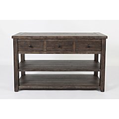 Madison County Rustic Reclaimed Solid Wood Farmhouse Sofa 50" Sofa Table
